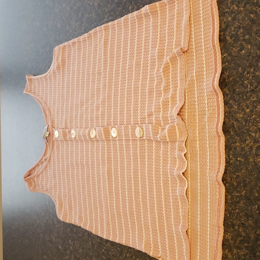 Pink and white tank